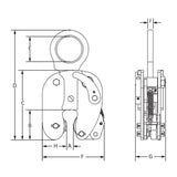 Caldwell Model J Vertical Lifting Clamp – Locking Type Caldwell