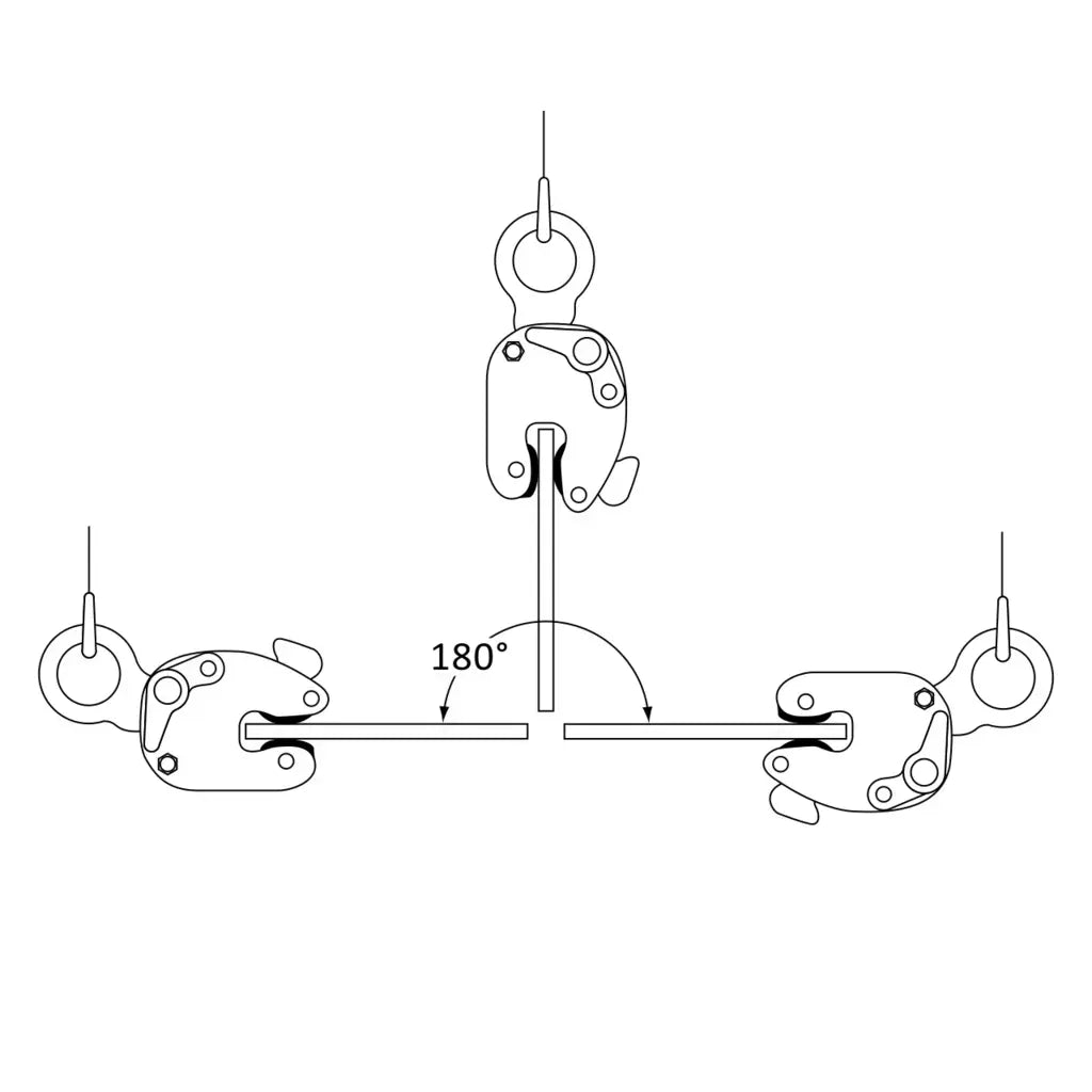 Caldwell Model LA Vertical 180° Ergonomic Lifting Clamp Caldwell