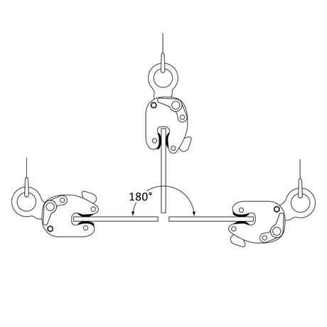 Caldwell Model LA Vertical 180° Ergonomic Lifting Clamp Caldwell