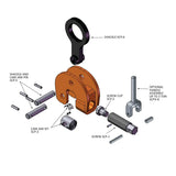 Caldwell Model SCP Vertical & Horizontal Locking Screw Type Plate Clamp Caldwell