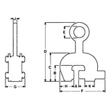 Caldwell Model SCP Vertical & Horizontal Locking Screw Type Plate Clamp Caldwell