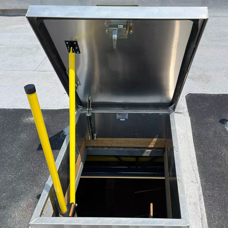 Belmont Safety Hatch System with Round Bracket Safewaze