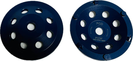 PCD Cup Wheel With Segments Protection P-CUP5A36P3D Diamond Tool Store 5" Non Thread