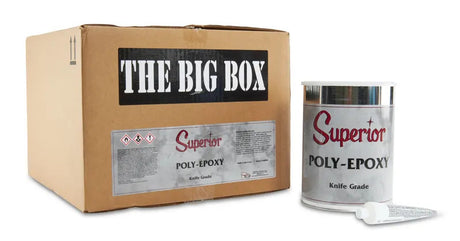 Superior Poly-Epoxy Adhesive — Knife Grade 200-10010-31 Superior Stone Products Big Box Enhanced (4) 1.25lbs Cans
