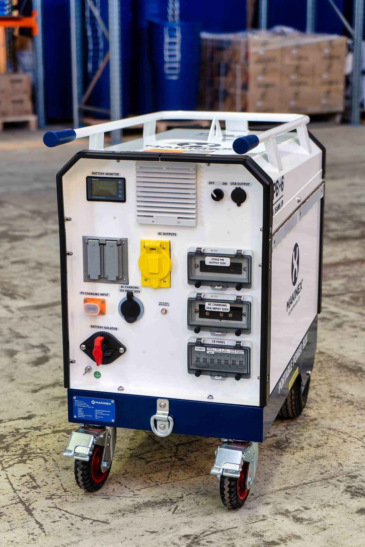 Makinex PPB 6-15 Bates 50A Portable Power Box Makinex