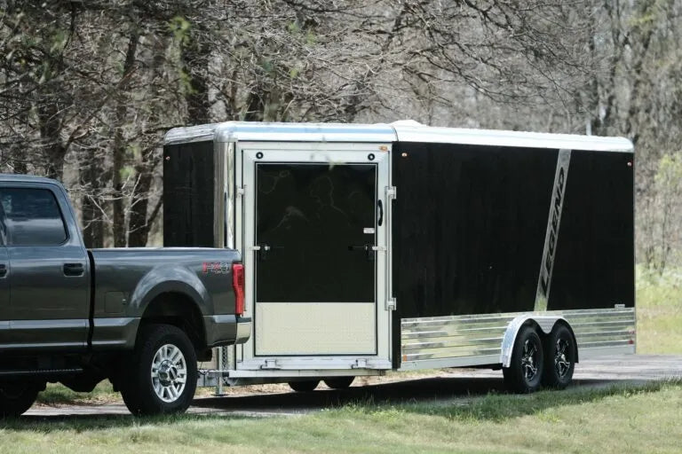 Deluxe Snow 8' Wide Aluminum Enclosed Sport Trailer