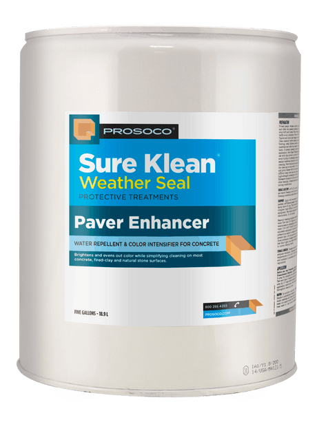 Paver Enhancer Water Repellent & Color Intensifier - Pallet of 32 Units (5 Gallon Units) Prosoco