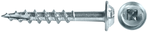 LOK WOOD SCREWS- SQUARE ROUND WASHER COARSE TYPE 17 (Zinc) Daggerz
