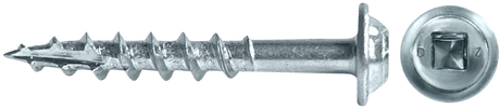 LOK WOOD SCREWS- SQUARE ROUND WASHER COARSE TYPE 17 (Zinc) Daggerz