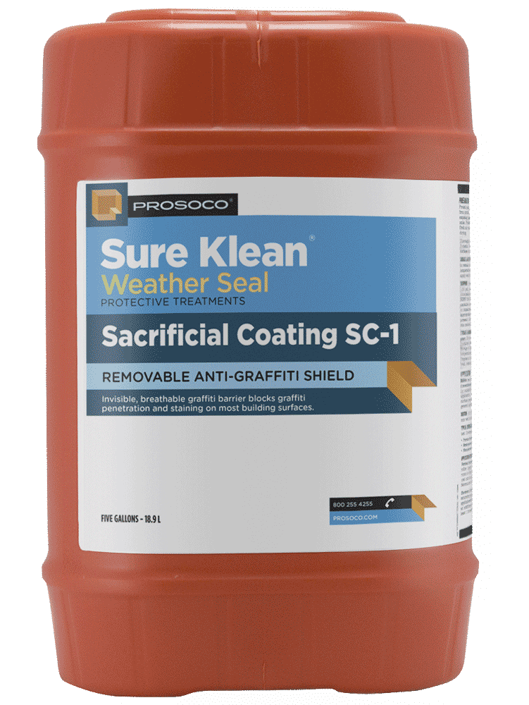 Sacrificial Coating SC-1 Anti-Graffiti Shield - Pallet of 32 Units (5 Gallon Units) Prosoco