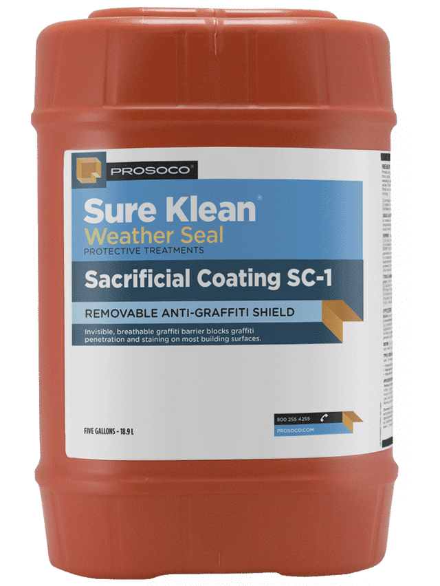 Sacrificial Coating SC-1 Anti-Graffiti Shield - Pallet of 32 Units (5 Gallon Units) Prosoco