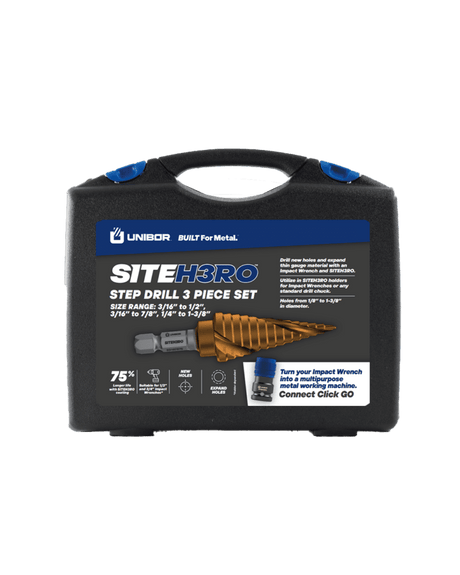 SITEH3RO™ Step Drill Kit Unibor