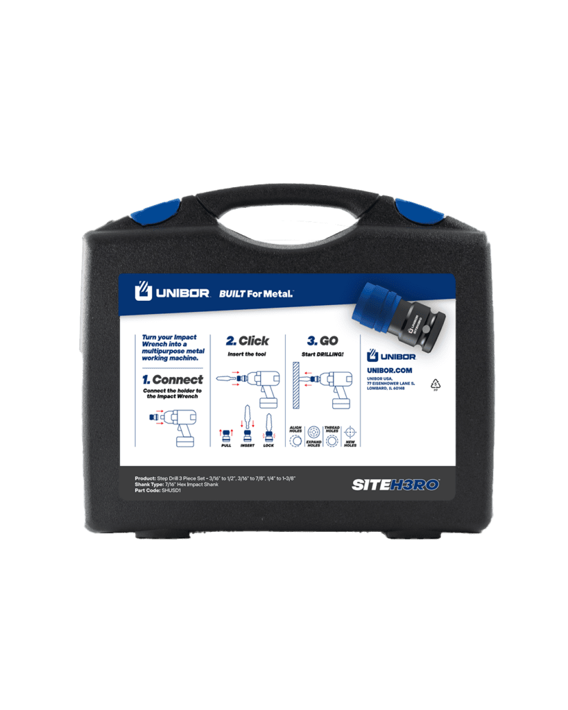 SITEH3RO™ Step Drill Kit Unibor