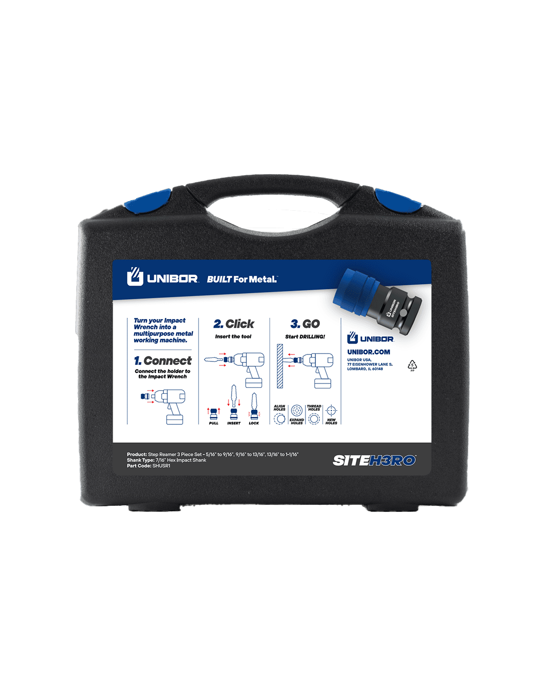 SITEH3RO™ Step Reamer Kit Unibor