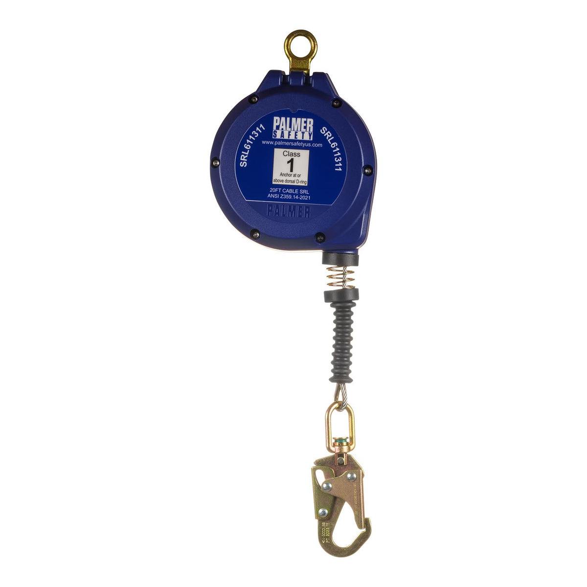 BEAST™ Series 20' SRL Galvanized Cable with Small Hook Palmer Safety