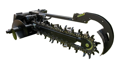 Blue Diamond Skid Steer Trencher - Severe Duty Blue Diamond Attachments