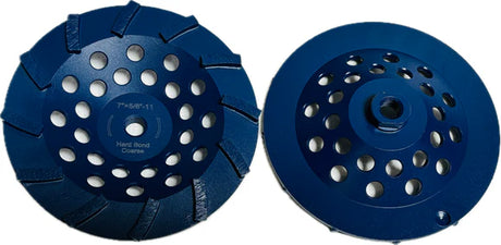 Turbo Segmented Cup Wheel - 12 Segments STW512A1HT-H Diamond Tool Store Hard 5" 5-8/11 Threaded