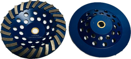 Turbo Segmented Cup Wheel - 24 Segments STW724A3T-H Diamond Tool Store Hard 5/8-11 Threaded