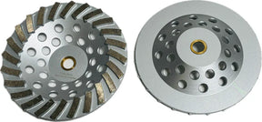 Turbo Segmented Cup Wheel - 24 Segments STW724A3T-S Diamond Tool Store Soft Non Thread