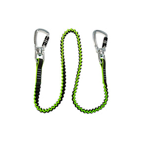 35 lb. Medium Duty Elasticated Tool Tether: 2 Carabiners Safewaze