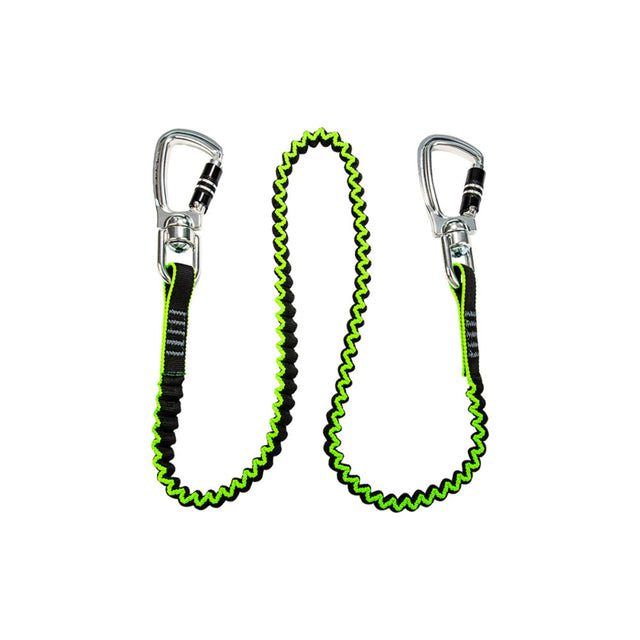 35 lb. Medium Duty Elasticated Tool Tether: 2 Carabiners Safewaze