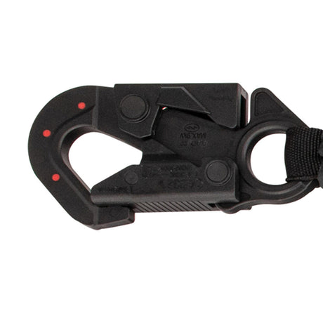 Arc Flash 6′ Energy Absorbing Lanyard: Dielectric Snap Hook, Soft Loop Safewaze