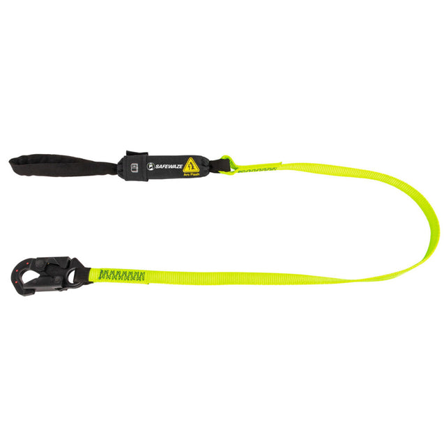 Arc Flash 6′ Energy Absorbing Lanyard: Dielectric Snap Hook, Soft Loop Safewaze