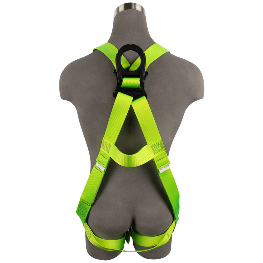 Arc Flash Full Body Harness: DE 1D, Soft Sternal Loop, DE MB Torso, DE QC Legs Safewaze