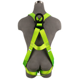 Arc Flash Full Body Harness: DE 1D, Soft Sternal Loop, DE MB Torso, DE QC Legs Safewaze