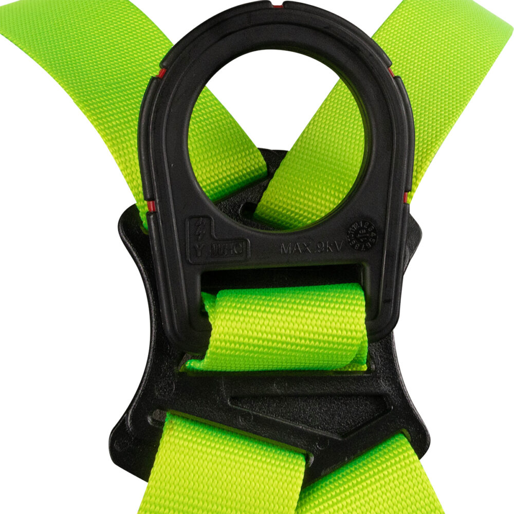 Arc Flash Full Body Harness: DE 1D, Soft Sternal Loop, DE MB Torso, DE QC Legs Safewaze
