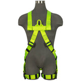 Arc Flash Full Body Harness: Soft Dorsal & Sternal Loop, DE MB Torso, DE QC Legs Safewaze