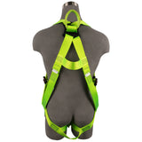 Arc Flash Full Body Harness: Soft Loop, 1D, DE MB Torso, DE MB Chest, DE QC Legs Safewaze