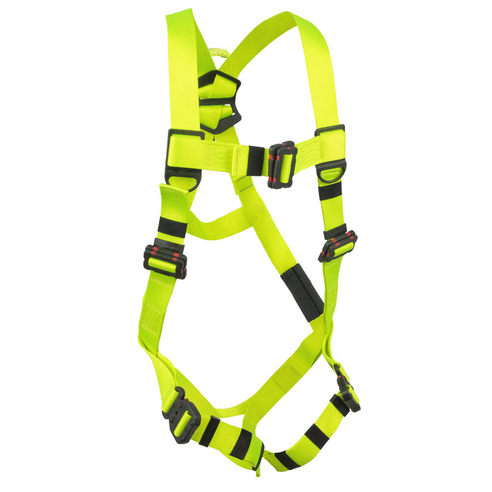 Arc Flash Full Body Harness: Soft Loop, 1D, DE MB Torso, DE MB Chest, DE QC Legs Safewaze
