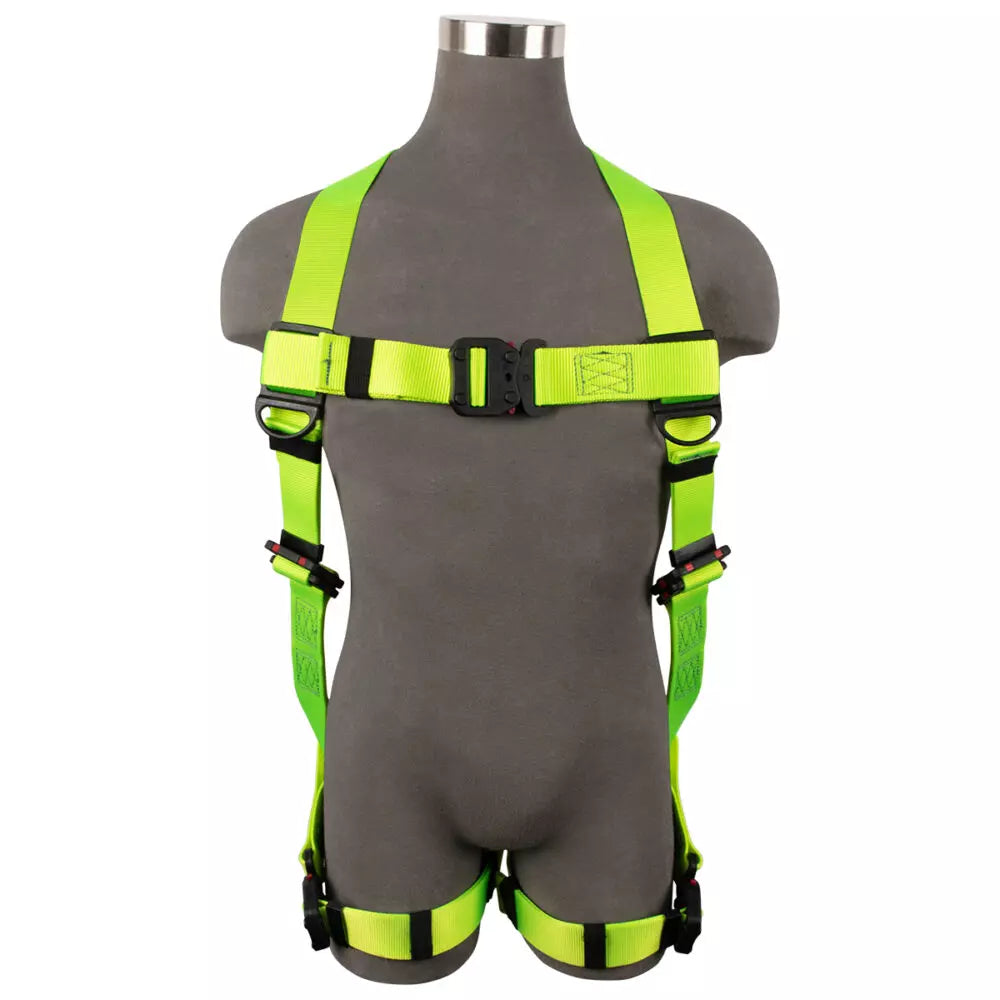 Arc Flash Full Body Harness: DE 1D, DE MB Torso, DE QC Chest/Legs Safewaze
