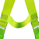 Arc Flash Full Body Harness: DE 1D, DE MB Torso, DE MB Chest, DE QC Legs Safewaze