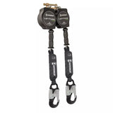 Latitude HD 10' Dual Cable SRL-P: SW-9012 BWB, Hooks SW8008-10-ALU-DL Safewaze Alu Snap Hook