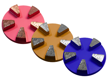 Round Diamond Inserts 3", 5 segment Diamond Products