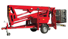 Trailer Mounted Boom/Bucket Rotating Lift - TM5333A DC Europelift
