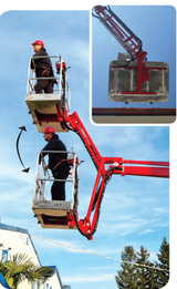 Trailer Mounted Boom/Bucket Rotating Lift - TM3620A Europelift