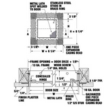 Recessed Access Door for Plastered Surfaces Karp