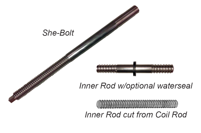 She-Bolts and Inner Rods Surebuilt