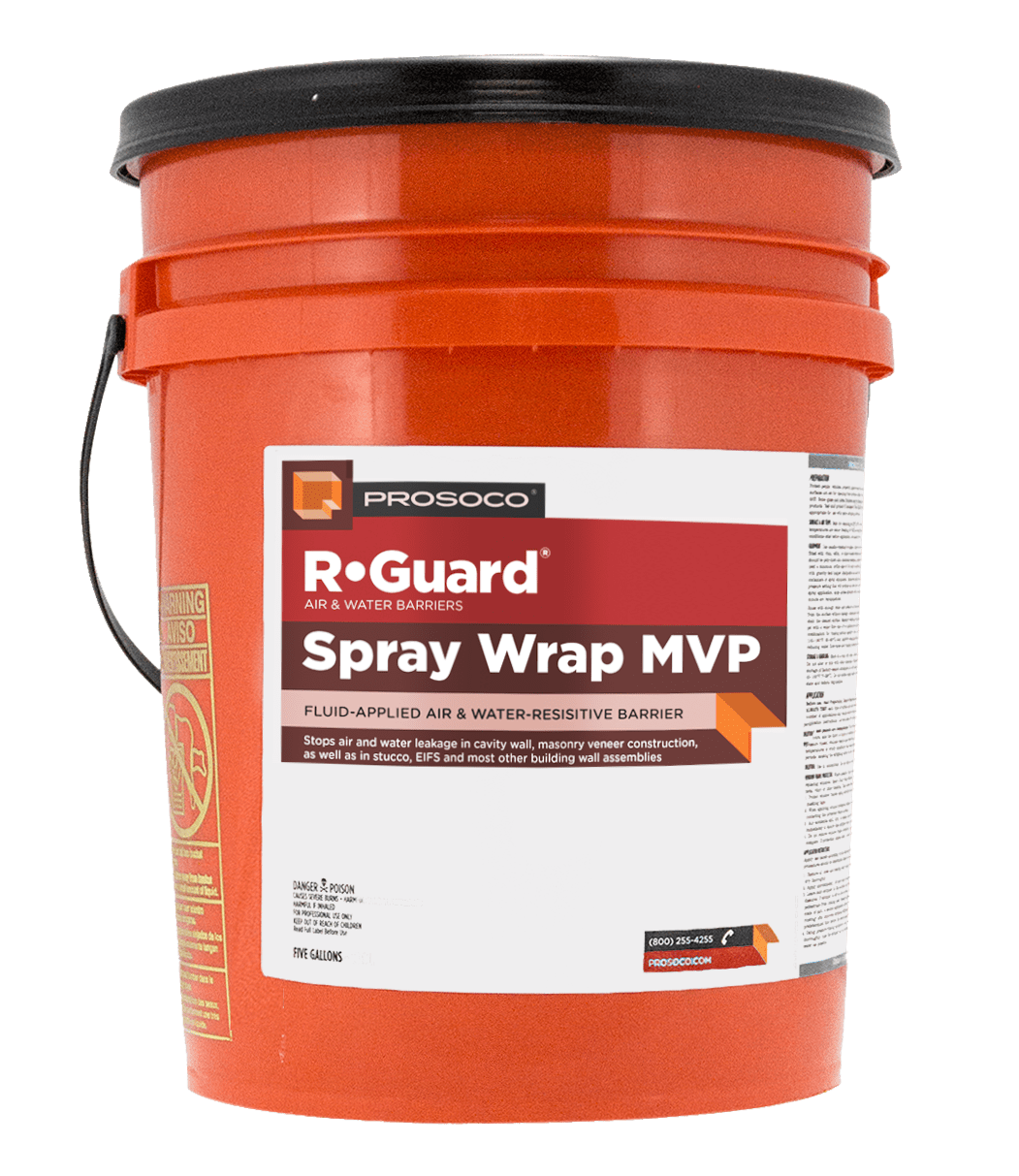 R-Guard Spray Wrap MVP Air & Water-Resistive Barrier - Bulk Prosoco