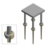 Stud Extender - 20pcs (5 Plates Kit) Surebuilt