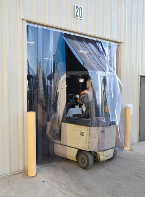 Vinyl Strip Doors - Header Mount Temperature Material Vestil