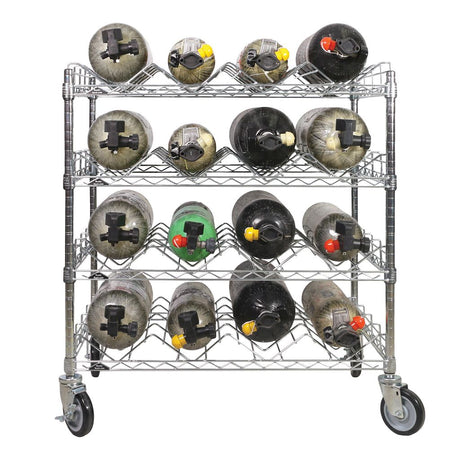 SCBA Mobile Bottle Carts Ready Rack