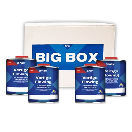 Vertigo S Glue (Formerly Titanium) VERTIGOFLOWBB125 Tenax Flowing Big Box (4 x 1.25 Gallons)