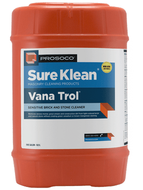 Prosoco Vana Trol Masonry Cleaner 10030-05GAL Prosoco 25 Gallon (5 Units of 5 Gallons)