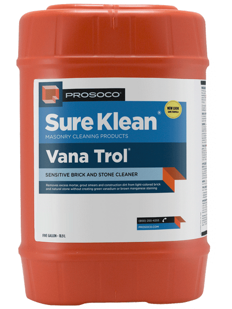Prosoco Vana Trol Masonry Cleaner 10030-05GAL Prosoco 25 Gallon (5 Units of 5 Gallons)