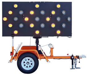 Sunray Vertical Lift Arrow Board - Winch National Signal