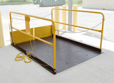 Steel Premium Truck Scissor Dock Lift 6 Ft x 8 Ft 5,000 Lb. Capacity Brown/Yellow Vestil